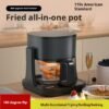Visible Air Fryer | Multi-Functional Flip Design Electric Air Fryer for Home Use